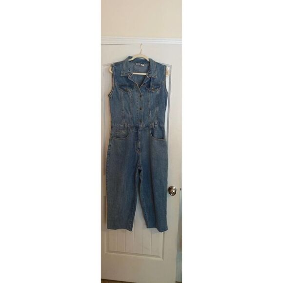 Vintage County Seat Sleeveless Jumpsuit - Picture 1 of 5